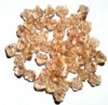 50 5mm Transparent Rose Pink Lustre Baby Bell Flower Beads